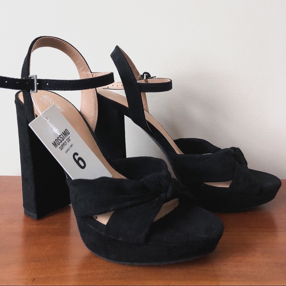 Velvet Black High Heels
